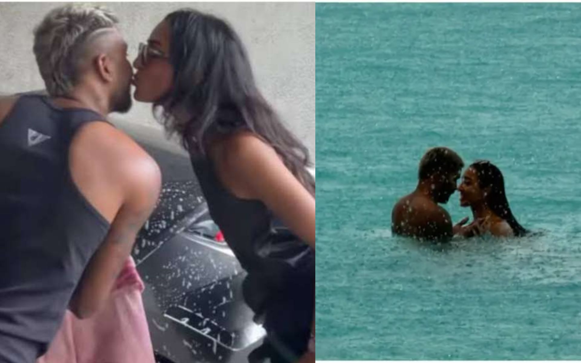 "Love is in the air": Hardik Pandya gets a kiss from Mahieka during dreamy beach vacation